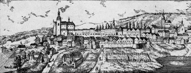 Panorama Svitav z końca XVIII wieku 