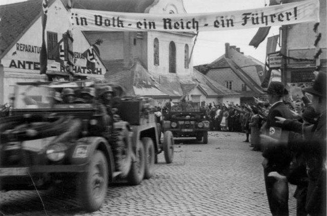 Przyjazd wojsk Wehrmachtu do Svitav w październiku 1938 roku
