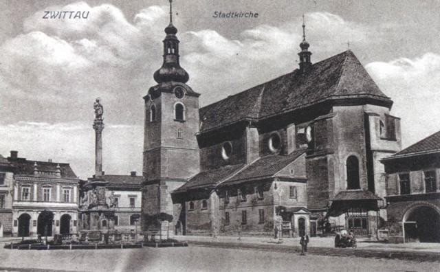 Panorama historyczna kościoła Nawiedzenia Najświętszej Marii Panny 